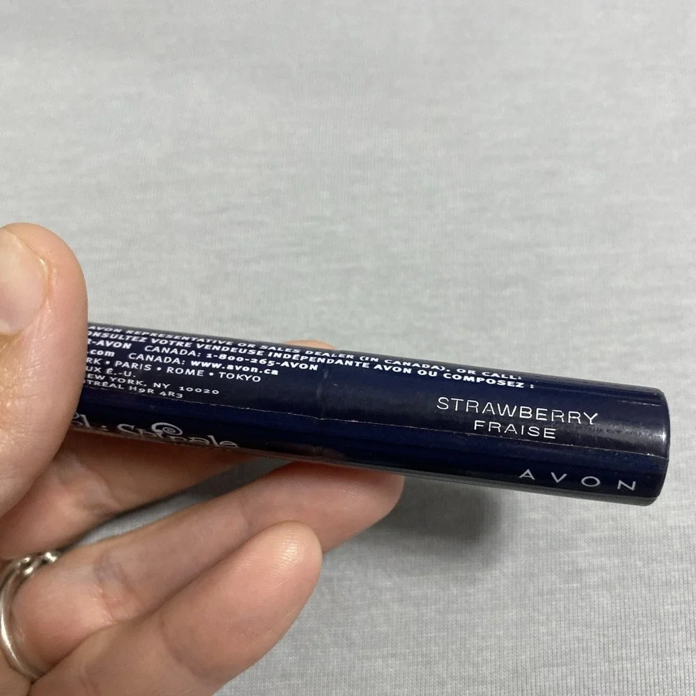 Avon In A Whirl Spiral Lip Gloss Strawberry .25 oz Sealed New